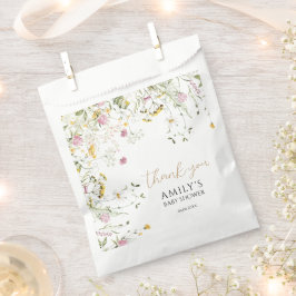 Baby shower Roze & Geel Wildflowers Favoriete Tass Bedankzakje