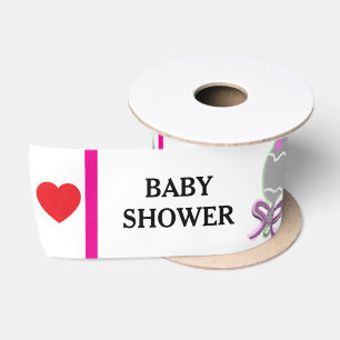 Baby Shower Roze Groene Ratels Lint