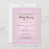 Baby shower roze Kaart (Achterkant)