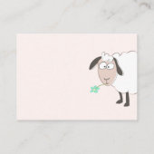 Baby shower, Roze Luier Raffle Informatiekaartje (Achterkant)