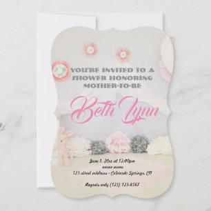 Baby shower Roze Partij Destiny's Destiny Kaart