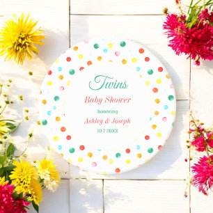 Baby shower Roze Rode Stippen Patroon Zandsteen Onderzetter