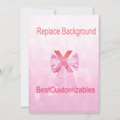 baby shower Roze Sjabloon Kaart (Achterkant)