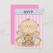 baby shower RSVP (Voorkant / Achterkant)