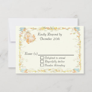 Baby shower RSVP-kaart RSVP Kaartje