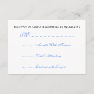 Baby shower RSVP Vintage ruban bleu