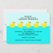 Baby shower Rubber Ducky Kaart (Voorkant)