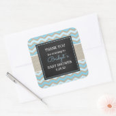 Baby shower Rustic Blue Boy faveur autocollant 365 (Enveloppe)