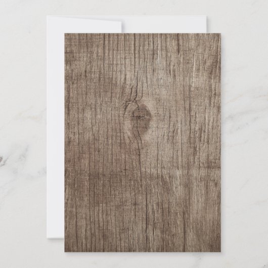 Baby shower Rustic Daisy Flowers Country Girl Kaart (Achterkant)