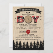 Baby shower "Rustic Forest Pset Lumberjack Boys" Kaart (Voorkant)