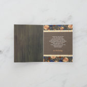 Baby shower Rustique Automne Citrouille Merci (Intérieur)