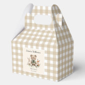 Baby shower rustique Ballotins Forêt neutre (Recto)