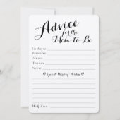 Baby shower rustique Conseils et prédictions carte (Devant)