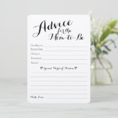 Baby shower rustique Conseils et prédictions carte (Debout devant)