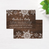 Baby shower Rustique de Snowflakes d'hiver Apporte (Bureau)