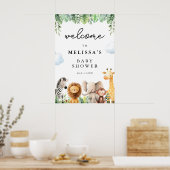 Baby shower Safari Affiche de bienvenue (Cuisine)