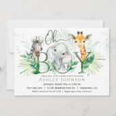 Baby shower Safari Boy Invitation (Devant)