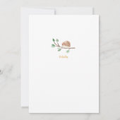 Baby shower Safari espagnol Invitation (Dos)