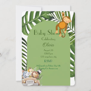 BABY SHOWER SAFARI GARY INVITATION