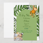 BABY SHOWER SAFARI GARY INVITATION (Devant / Derrière)