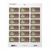 Baby shower Safari Jungle Étiquette de adresse (Feuille entière)