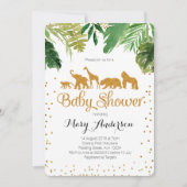 Baby shower Safari Jungle Invitation (Devant)