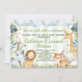 Baby shower Safari Jungle Invitation d'invitation (Devant)