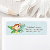 Baby shower Safari Jungle Monkey Étiquette de adre (En situation)