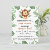 Baby shower safari save the date (Staand voorkant)