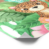baby shower safari tropical Welcome Poster (Coin)