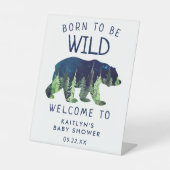 Baby shower Sauvage De Née Bienvenue Panneau De Pi (Recto)
