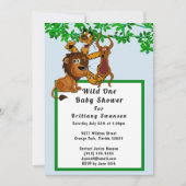 Baby shower sauvage d'une jungle Invitation tribal (Devant)