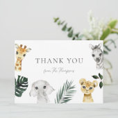 Baby shower sauvage d'une Jungle Merci (Debout devant)