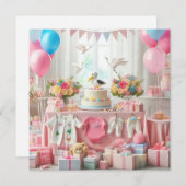 Baby shower save the date (Voorkant / Achterkant)