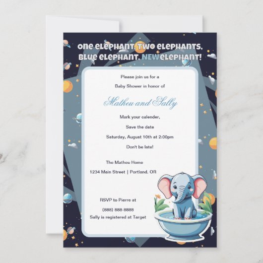 Baby Shower Save The Date (Voorkant)