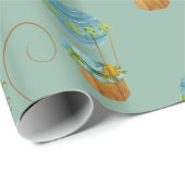 Baby shower schattige olifant cadeaupapier (Rol Hoek)