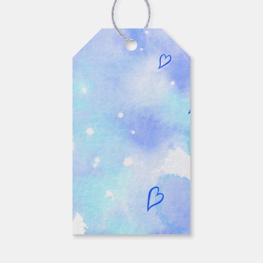 Baby shower Schattigee Baby Making Potion Blauw Da Cadeaulabel (Achterkant)