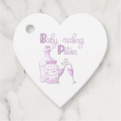 Baby shower Schattigee Lila Baby Making Potion Bedankjes Labels (Voorkant)