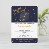 Baby shower Scorpio zodiac Invitation (Debout devant)