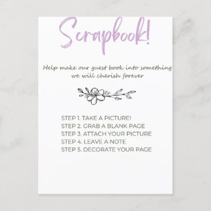 Baby shower Scrap Book Briefkaart