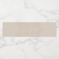 Baby shower script modern beige natuurlijk elegant