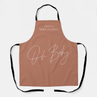 Baby shower script modern vet terracotta elegant