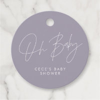 Baby shower script moderne, lila paarse microfoon