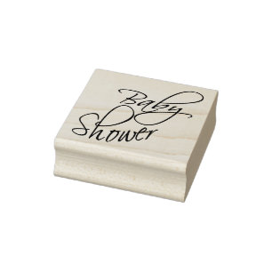 Baby shower - Script Rubberstempel