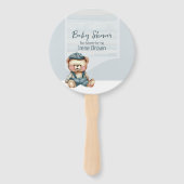 Baby shower set van fans handwaaier (Achterkant)