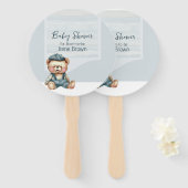 Baby shower set van fans handwaaier (Voorkant en achterkant)
