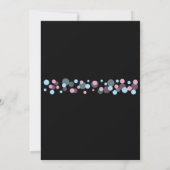 Baby shower Sexe Révéler Pink Blue Dots Invitation (Dos)