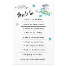 Baby Shower Shark How well you know the card