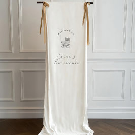 Baby Shower Sign, Baby stroller decorations, custo Spandoek