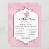 Baby shower simple et élégant Invitation personnal (Devant / Derrière)